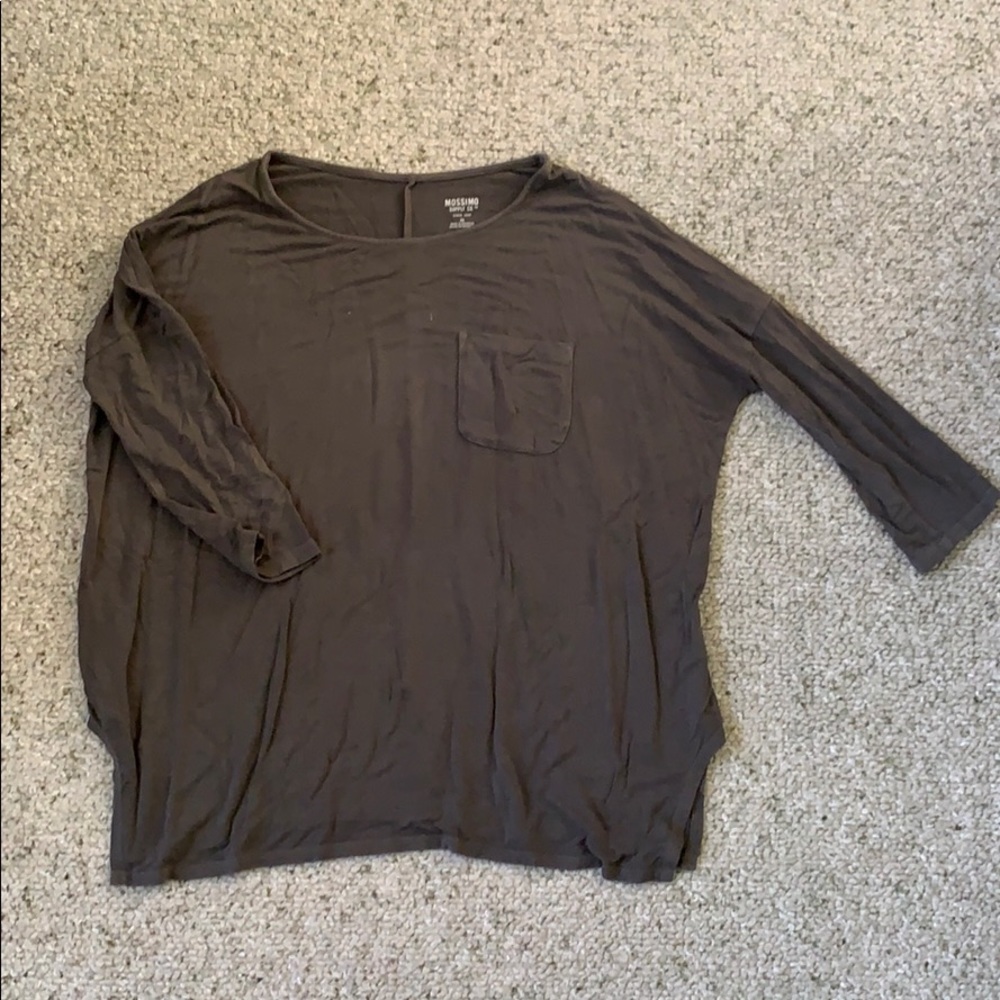 Nwot Soft Cotton Split Side T - image 1